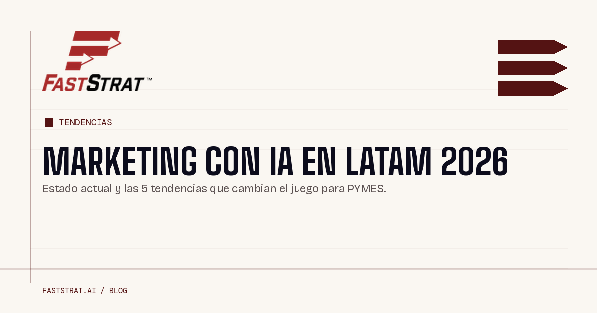 Marketing con IA en LATAM 2026: estado actual y 5 tendencias que cambian el juego
