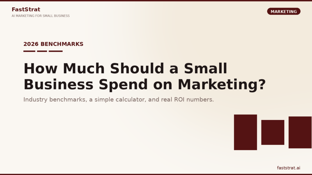 Small business marketing budget calculator 2026