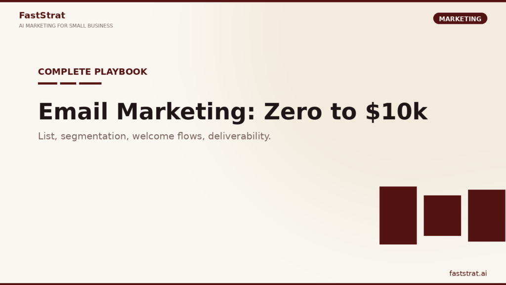 Email marketing strategy for SMBs from zero to ten thousand dollars in revenue