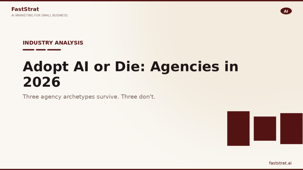 Marketing agencies at a fork in the road: adopt AI or die in 2026