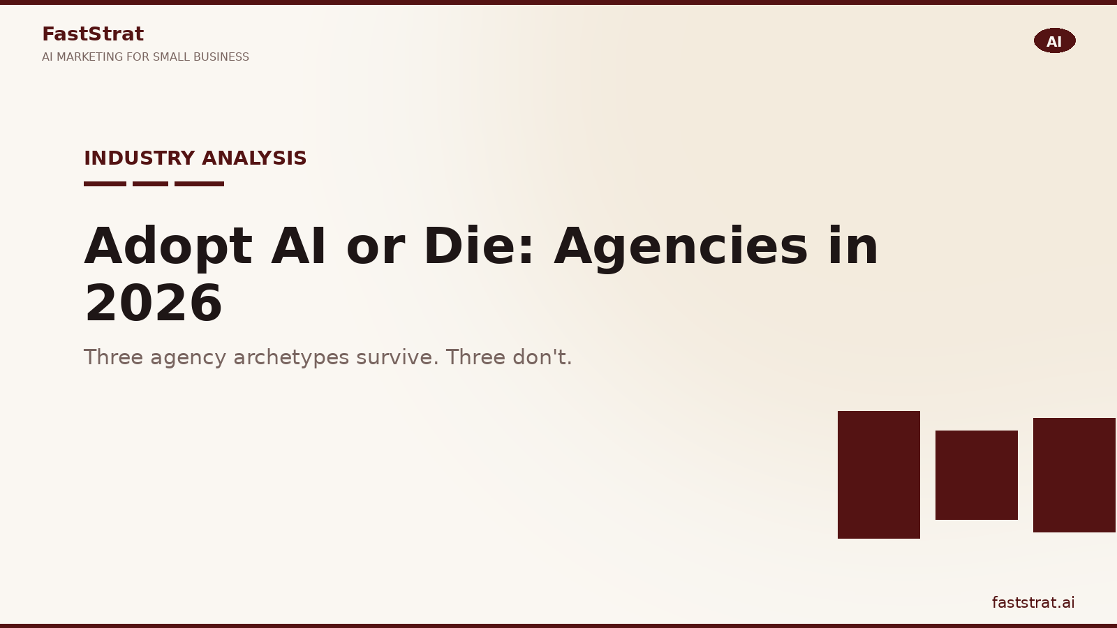 Marketing agencies at a fork in the road: adopt AI or die in 2026