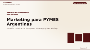 Estrategia de marketing para pymes argentinas con presupuesto limitado: Instagram, WhatsApp, Mercado Libre AR y MercadoPago