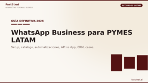 Ecosistema de WhatsApp Business para pymes LATAM en 2026: app, API, catálogo, automatizaciones y CRM integrado