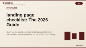 landing page checklist: The 2026 Guide