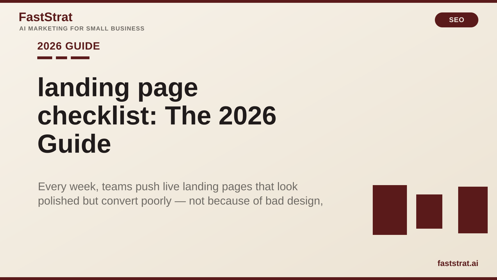 landing page checklist: The 2026 Guide