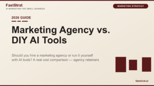 Marketing Agency vs. DIY AI Tools: The Real Cost Breakdown for SMBs (2026)